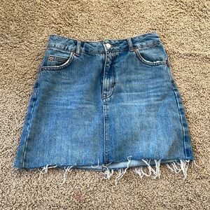 TopShop Moto Denim Skirt